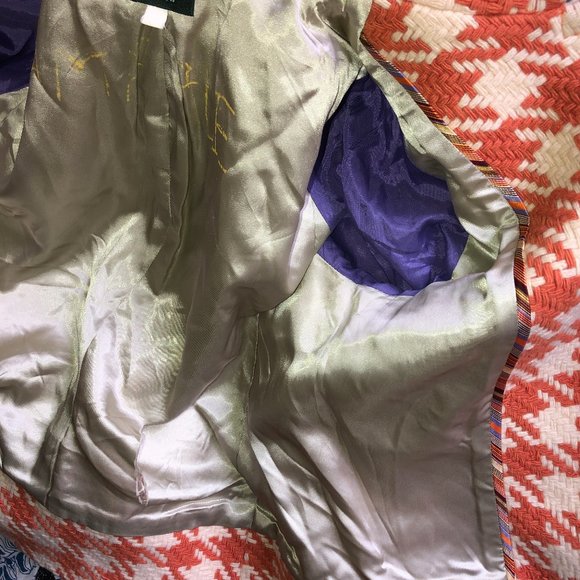 J. Crew Pumpkin Spice Houndstooth wool beautiful!! FIRM - Picture 3 of 8